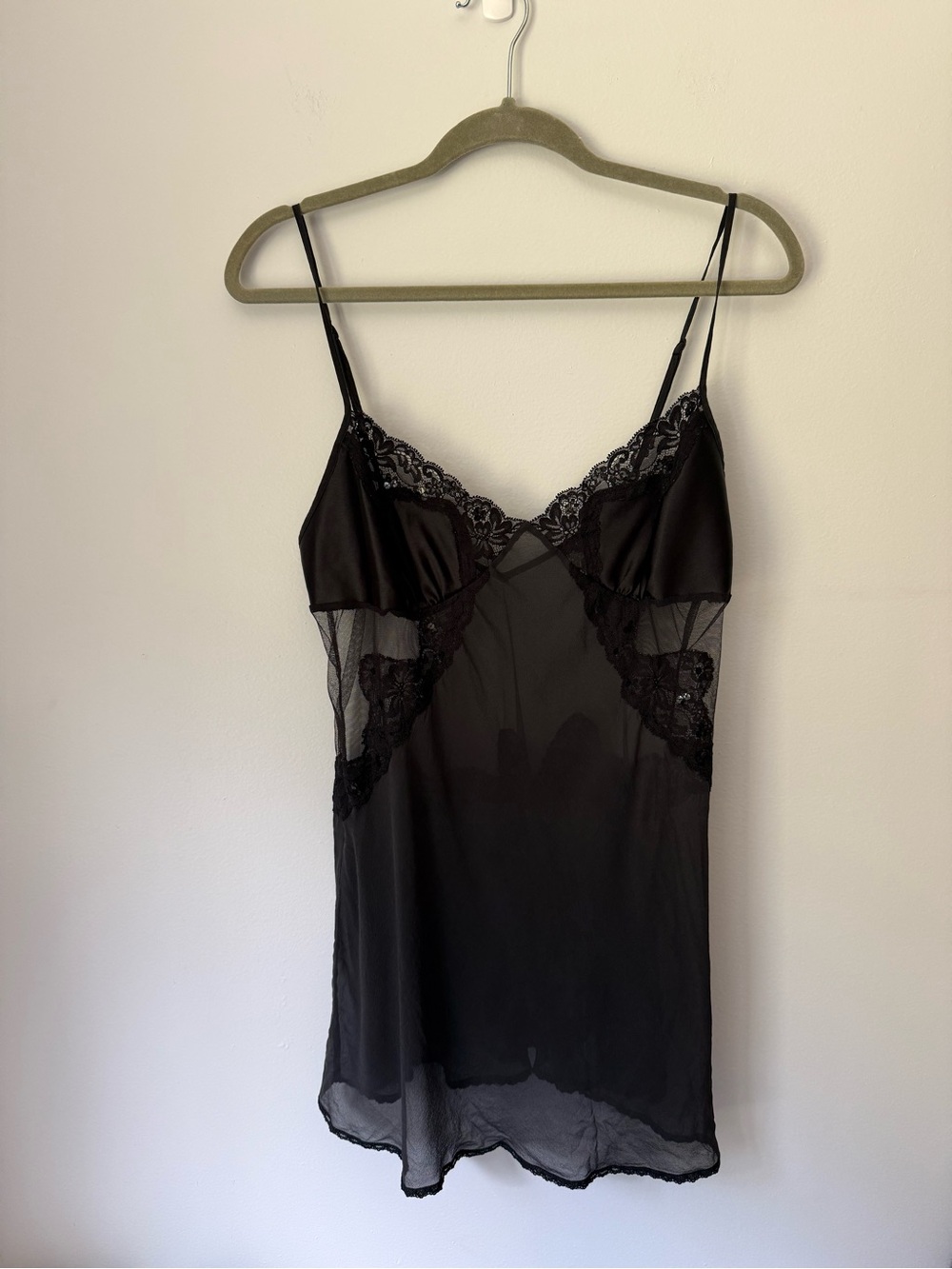 Victoria’s Secret Sequin Black Babydoll Slip Dress